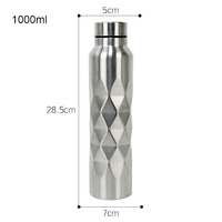 Nouveautés Ventes Chaudes Bouteille d'Eau Sportive en Acier Inoxydable Isolée à Simple Couche de 500 ml Bon Marché Thermos Flacon sous Vide