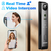 Cerradura Inteligente para Puerta KROVI PR08 OEM Tuya con Código PIN, Huella Dactilar, Reconocimiento Facial 3D y Wi-Fi para Puertas de Aleación de Aluminio, Madera y Acero