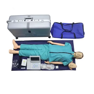 高级型全CPR带触摸屏控制器和附件全身CPR带行李箱
