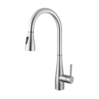 Robinet de cuisine extractible Voriva en acier inoxydable 304 - Robinet mélangeur cascade multifonctionnel pour évier
