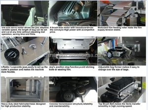 Máquina Empacadora Automática de Bolsas de Almohada de Flujo Horizontal <span class=keywords><strong>JOIE</strong></span> JY-450F para Vasos de Plástico/Papel - Product Image 4