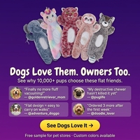 Jouet pour chien en peluche sans rembourrage, à effet froissé et couineur, durable, jouets à mâcher interactifs pour animaux de compagnie, pour mâcheurs agressifs