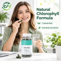 Capsules de Chlorophylle OEM 200mg avec Persil et Menthe Poivrée, Complément Déodorant Végétalien, 30 Comprimés, Marque Privée