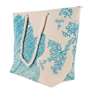 Bolso de <span class=keywords><strong>Playa</strong></span> Mediano de Lona de Algodón con Logotipo Personalizado de Alta Calidad Marca XYX, Bolso de Hombro para Mujer con Cremallera, Venta al Por Mayor - Product Image 4