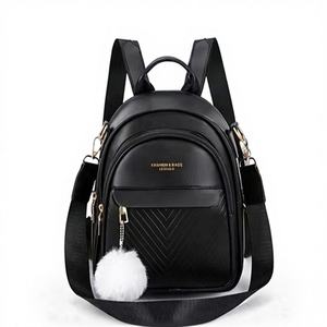 Nouveau Sac à Dos Vintage Femme Grande Capacité Couleur Unie Sac à Main Quotidien Bandoulière Unique - Product Image 1