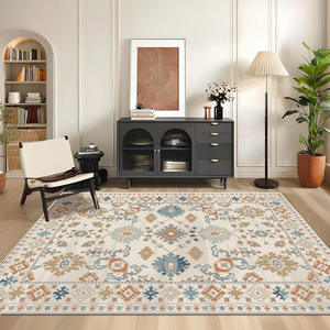 Alfombra Rectangular de Lujo Estilo Bohemio con Medallones, Antideslizante, de Imitación de Cachemira, para Sala de Estar o Dormitorio, Lavable con Agua, H-2479-21 - Product Image 2