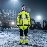 Vêtements de travail fluorescents verts, coupe-vent et imperméables, logo personnalisé, taille, uniformes de travail, vêtements de travail de construction, réfléchissants