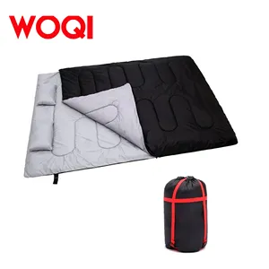 Woqi saco de dormir único ou duplo, para acampamento ao ar livre