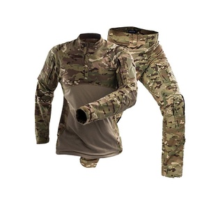 Combinaison de camouflage en coton pur DF pour hommes, manches longues, entraînement tactique en plein air, toutes saisons - Product Image 3