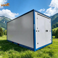 Maison Modulaire Préfabriquée en Acier Pliable et Personnalisable de 15 pieds, Réutilisable et Portable, pour Stockage ou Habitation Compacte