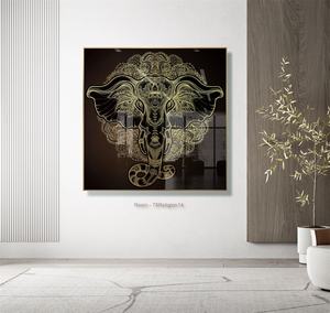 รูปภาพทางศาสนารูปช้างสีทองประดับ<span class=keywords><strong>ค</strong></span><span class=keywords><strong>ริ</strong></span>สตัล,ภาพพระพุทธเจ้า<span class=keywords><strong>พระ</strong></span>พิฆเนศศิลปะติดผนังสำหรับตกแต่งบ้าน - Product Image 2