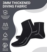 Owntop Chaussettes de sport personnalisées imperméables et antidérapantes Chaussettes d'eau courtes 3mm Oem Chaussettes de plongée imperméables 3mm en néoprène