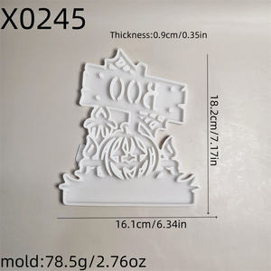 แม่พิมพ์หล่อเรซินแฮนด์เมดสำหรับตกแต่งแบบทำมือสำหรับเครื่องประดับตกแต่งแบบทำจากซิลิโคนสไตล์อินส์ฮาโลวีน X0245 - Product Image 5