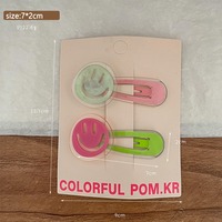 Barrettes à cheveux en forme de cœur avec nœud, colorées et adorables, pour filles, accessoires capillaires simples, cadeau idéal pour enfants