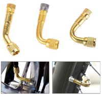 Tige d'extension gonflable en métal pour Valve de moto, Tube d'extension VE36, style américain, capuchon de valve en cuivre, 4292, 8V1