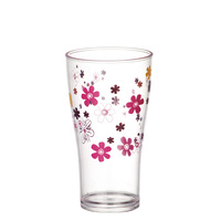 Verre à bière conique de 425 ml avec logo de marque, en plastique, acrylique, PC, MS, Tritan, SAN