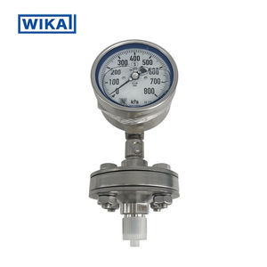 Manomètre à diaphragme Wika 100 mm avec connexion filetée, instrument étanche - Product Image 1