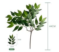 Petites plantes artificielles en plastique recyclables, feuilles d'eucalyptus, branche, décoration d'intérieur respectueuse de l'environnement, paquet multi-pièces pour bureau