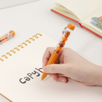 Nouveau Design 2024 Adorable Capybara Jenga DIY Stylo en Plastique Dessin Animé pour Enfants et Étudiants avec Largeur d'Écriture de 0,5 mm