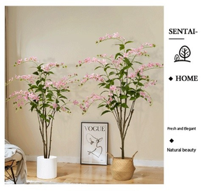 Árbol Bonsái de Jazmín Llorón Verde Decorativo de Tacto Real, Maceta con Flores Artificiales, Decoración de Plantas Artificiales para Graduación Escolar - Product Image 6