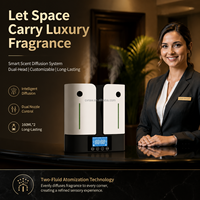Diffuseur de parfum professionnel pour hôtel, à commande numérique, mural, grande surface, sans eau, en plastique, à deux fluides, pour l'HVAC commercial