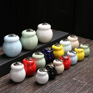 Mini botella de almacenamiento de cerámica portátil de 20ml, 40ml, 70ml, contenedor de comida para medicina, té, café, personalizado para restaurantes para ir de compras - Product Image 1