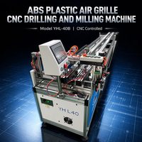 Machine de perçage et de fraisage contrôlée par CNC pour les grilles d'aération de climatisation, adaptée aux profilés en ABS et en alliage d'aluminium