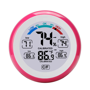 Termohigrómetro Electrónico para el Hogar, Pantalla Táctil Digital, Detector de Humedad y Temperatura Interior, Circular - Product Image 6