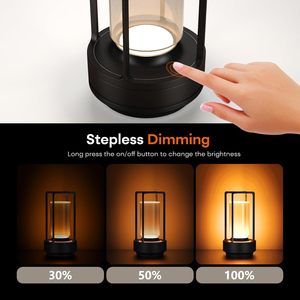 โคมไฟตั้งโต๊ะ LED แบบชาร์จ USB รุ่นใหม่ ไร้สาย ควบคุมด้วยระบบสัมผัส ปรับอุณหภูมิสี/ความสว่างได้ ง่ายต่อการปรับแต่ง โครงอะลูมิเนียมยืดหยุ่น ป้องกันแสงแยงตา - Product Image 3