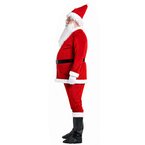Costume de Père Noël en velours pour homme adulte Starlight, tenue de fête et de spectacle - Product Image 4