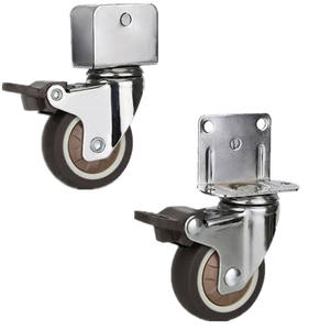 Roda resistente macia de borracha tpr, silêncio leve sem marcação do silêncio da mobília com o rolador da forma l - Product Image 1