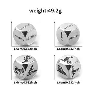 Juego <span class=keywords><strong>de</strong></span> 4 <span class=keywords><strong>Dados</strong></span> <span class=keywords><strong>de</strong></span> <span class=keywords><strong>Posiciones</strong></span> <span class=keywords><strong>Sexuales</strong></span> <span class=keywords><strong>de</strong></span> Acero Inoxidable para Adultos, <span class=keywords><strong>Dados</strong></span> Eróticos para Parejas, Juguetes Divertidos para Fiestas, Accesorios Eróticos, Juego BDSM - Product Image 3