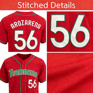 定制印花棒球衫 男式运动队队服 热升华印花斜纹纽扣空白球衣 100% 聚酯纤维 速干 - Product Image 2