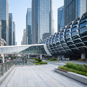 Paneles de revestimiento exterior para edificios de aeropuertos, con superficie de espejo, anticorrosivos, de aluminio contemporáneo para muros cortina. - Product Image 1