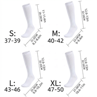 Chaussettes blanches hautes jusqu'au genou 100% imperméables, membrane technique 3 couches respirante, tube long pour la randonnée, le trekking, la course à pied, le cyclisme