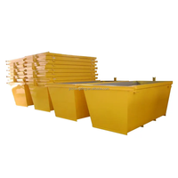 Conteneur à déchets en acier laminé à chaud de 3 m3 pour les chantiers de construction en Australie, déchets industriels