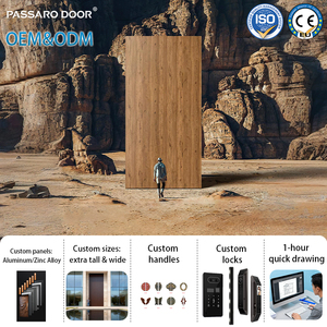 <span class=keywords><strong>Porte</strong></span> d'ingresso esterne di sicurezza <span class=keywords><strong>in</strong></span> alluminio e <span class=keywords><strong>legno</strong></span> di lusso moderne OEM PSL 2026 per ville e abitazioni residenziali - Product Image 6
