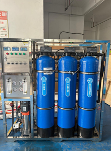 איכות גבוהה 500lph מסחרי הפוך אוסמוזה מערכת מסנן מים Plc משאבת 220v חשמלי עבור משק הבית חיצוני אחריות 1 שנה - Product Image 2