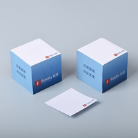 Logo personnalisé Bloc-notes carré Palette en bois pour bureau d'affaires Bloc-notes Bloc-notes en papier personnalisé Cube mémo
