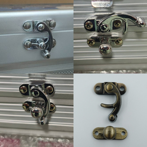 Khóa hộp hợp kim kẽm, khóa ngăn kéo, khóa tủ, khóa kim loại hình sừng cho hộp trang sức, rương gỗ, túi hành lý, phụ kiện - Product Image 6