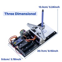 LAFVIN Nano V3.0 Microcontrôleur Bras robotisé Kit de dessin Programmable DIY Machine de dessin pour Arduino Starter Kit