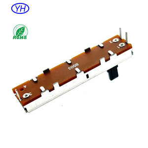 Potenciómetro deslizante mono de película de carbono personalizado de 20mm, 30mm, 45mm, 60mm de recorrido, 10k, 10kb, 10ka, 50k, 100k ohmios, 30mm 10k para audio - Product Image 2