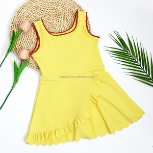 Abbigliamento per Bambini Maxine all'Ingrosso, OEM ODM Stampe Personalizzate, Vestito Senza Maniche per Yoga per Bambine - Product Image 1