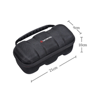 Étui de voyage rigide compact personnalisé en EVA avec fermeture éclair, étanche et antichoc pour enceinte sans fil et téléphone