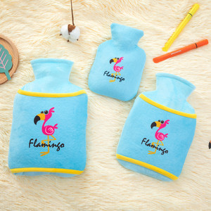 Flamingo Plush Hot Water <b>Bottle</b> 1.5L Soft Flannel Portable <b>Warm</b> Hand Warmer For Girls Students - Product Image 1