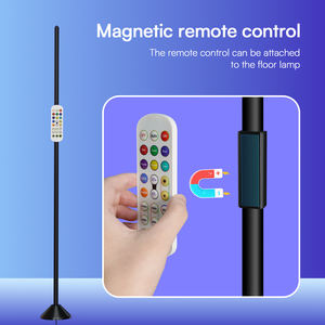 RGBIC+CCT 24W Smart LED Stand Lamp Modern Ambient Corner Floor Lamp with for App RF Remote Control for Living Room - Product Image 6