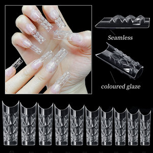 Lot de 120 faux ongles en verre cristal 3D, capsules cercueil à presser, vente en gros - Product Image 5