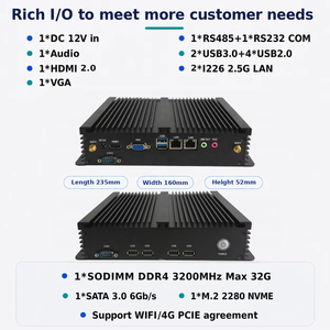 Mini PC Industrial Intel N150 Sin Ventilador, DC 12V, Intel I226-V 2.5GbE LAN, M.2 2280 NVME SATA3.0, 4GB/8GB DDR4, 256GB, <span class=keywords><strong>Precio</strong></span> de Fábrica - Product Image 3