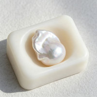 Perles baroques d'eau douce de qualité AAAA, 16 mm, blanches, naturelles, pour la fabrication de bijoux