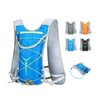 Gilet de cyclisme en plein air sac à dos de sport d'hydratation gilet de fermeture à glissière portable pour l'escalade